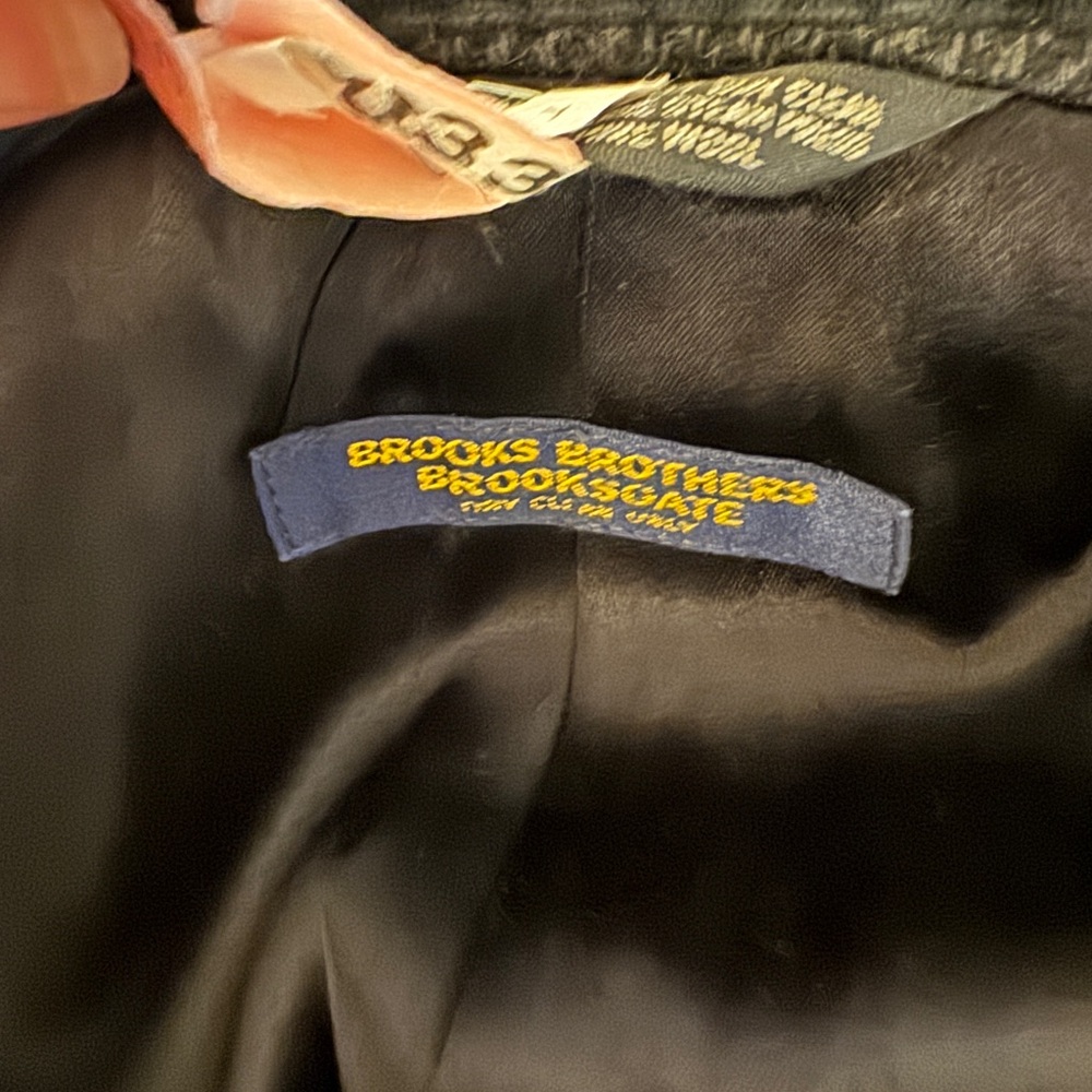 Brooks Brothers Black and Gray Overcoat - Picture 3 of 14